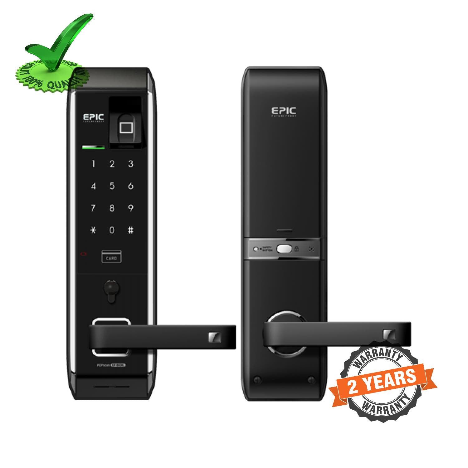 Epic EF-8000LB Motorised 3Bullet Finger Print Door Lock Epic EF-8000LB Motorised 3Bullet Finger Print Door Lock